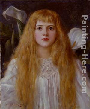 A Fair Beauty painting - Herbert Gustave Schmalz A Fair Beauty art painting